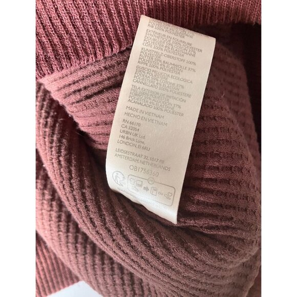 Free People Rosie Oversized Sherpa Pullover Cozy Rose Bleached Size Medium - Picture 8 of 9